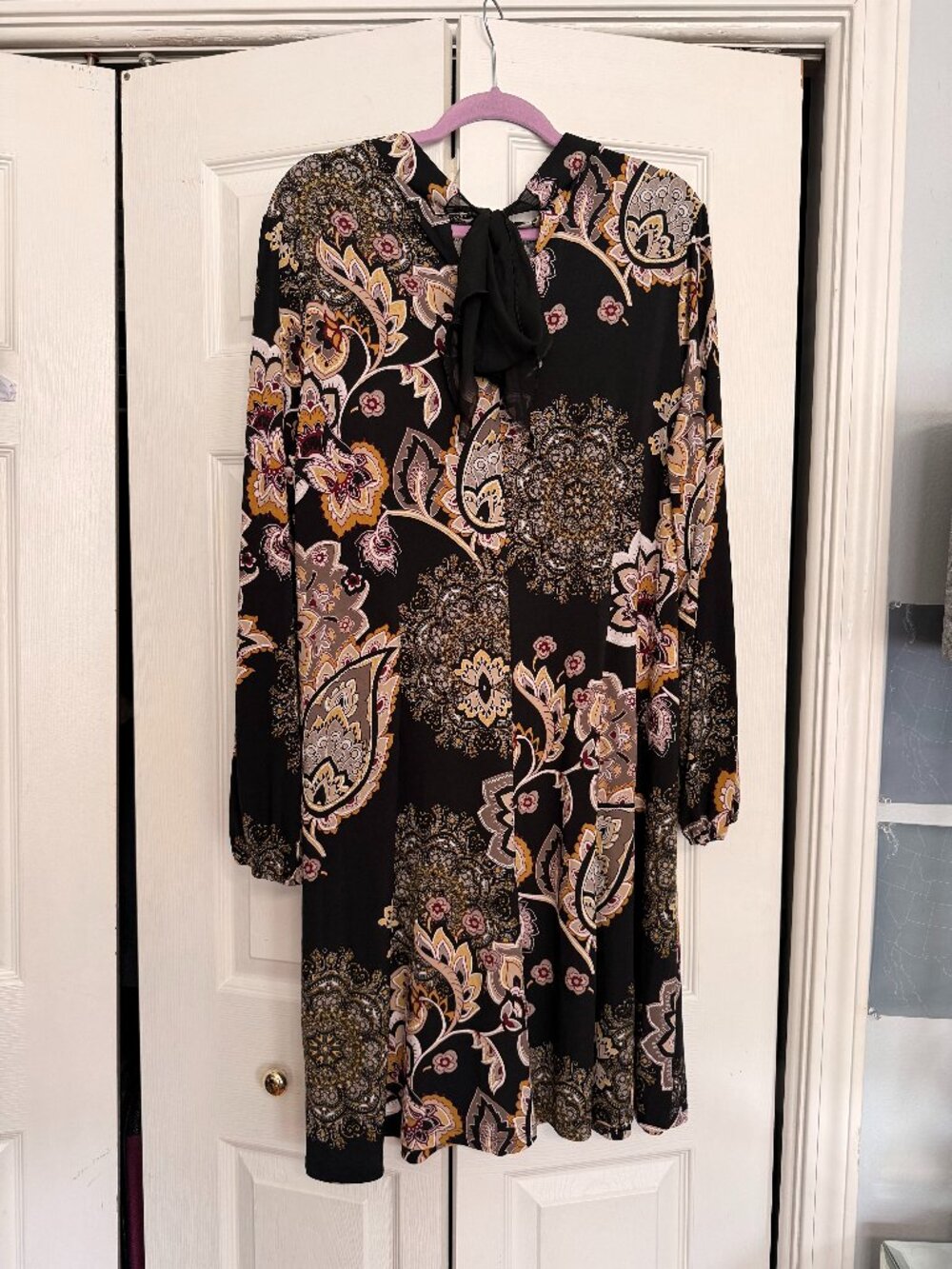 Robbie Bee Patterned Short Dress